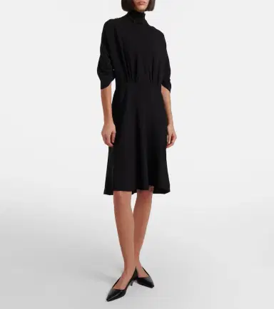 The Row Emmeline silk crêpe cady midi dress | Thumbnail 5