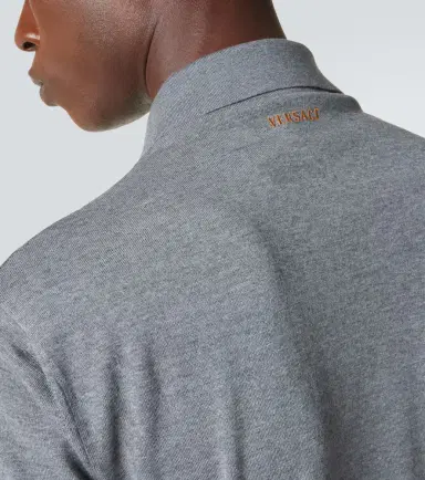 Versace Intarsia virgin wool polo sweater | Thumbnail 5 Versace Intarsia virgin wool polo sweater | Thumbnail 5