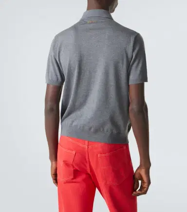 Versace Intarsia virgin wool polo sweater | Thumbnail 6 Versace Intarsia virgin wool polo sweater | Thumbnail 6