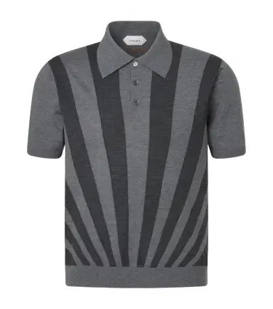 Versace Intarsia virgin wool polo sweater | Thumbnail 1 Versace Intarsia virgin wool polo sweater | Thumbnail 1