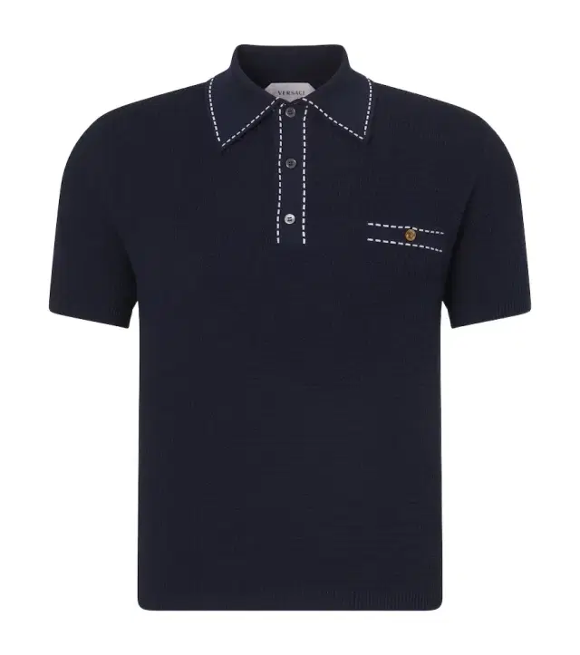 Versace Cotton polo sweater