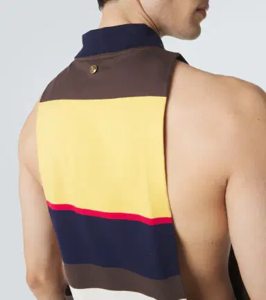 Versace Striped cotton tank top | Thumbnail 2 Versace Striped cotton tank top | Thumbnail 2