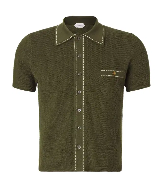Versace Medusa cotton polo shirt
