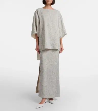 The Row Blum linen and silk maxi skirt | Thumbnail 5