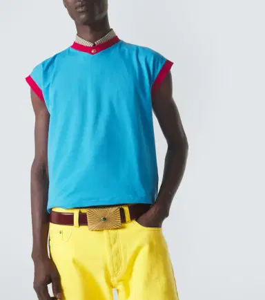 Versace Medusa cotton-blend jersey T-shirt | Thumbnail 6