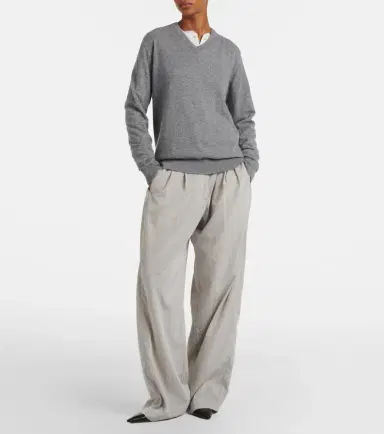 The Row Iven pleated silk-blend wide leg pants | Thumbnail 6 The Row Iven pleated silk-blend wide leg pants | Thumbnail 6