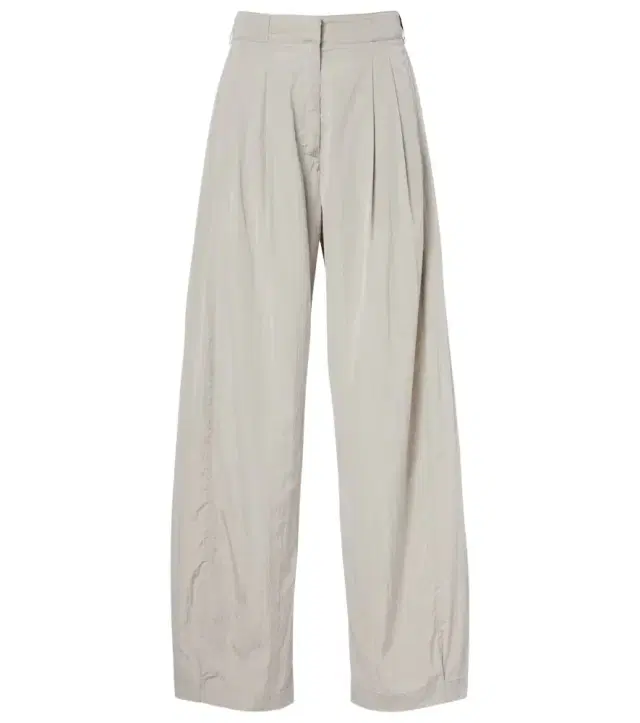 The Row Iven pleated silk-blend wide leg pants