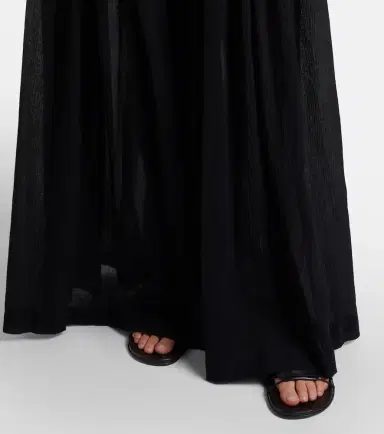 The Row Berenice cotton muslin wide-leg pants | Thumbnail 4