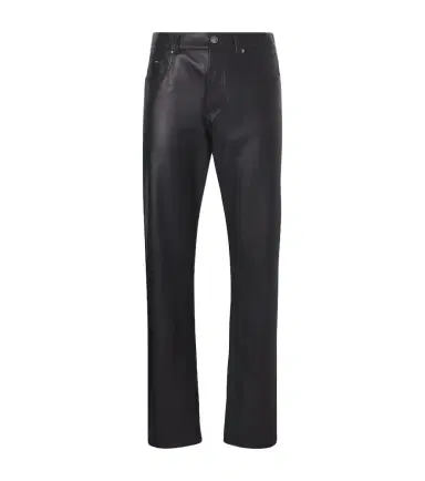Versace Leather straight pants | Thumbnail 1
