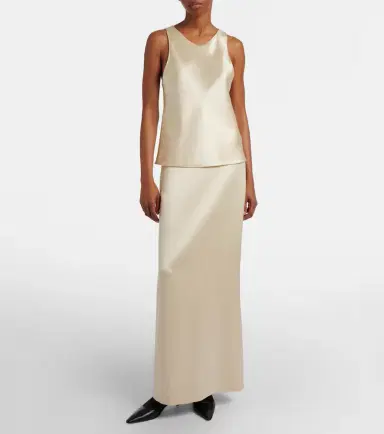 The Row Faustino silk satin top | Thumbnail 3