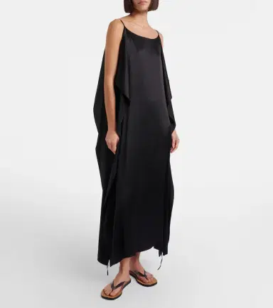 The Row Kylo ruffled silk maxi dress | Thumbnail 6