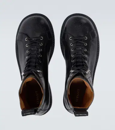 Versace Billy perforated leather combat boots | Thumbnail 2