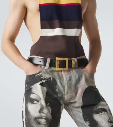 Versace Leather belt | Thumbnail 4