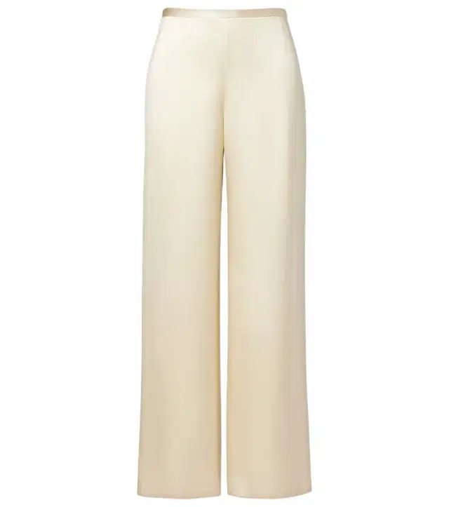 Lanuit silk satin straight pants