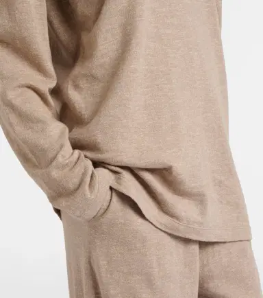 The Row Niosa cotton and linen polo sweater | Thumbnail 2