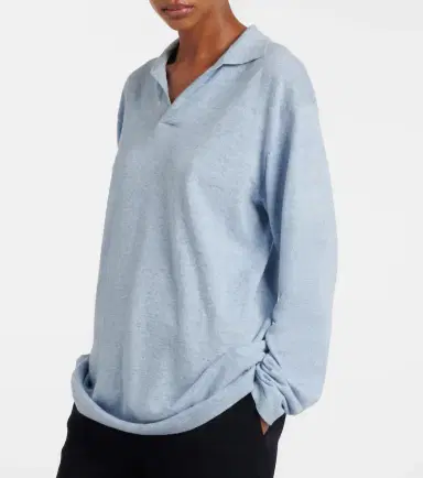 The Row Niosa cotton and linen polo sweater | Thumbnail 3 The Row Niosa cotton and linen polo sweater | Thumbnail 3