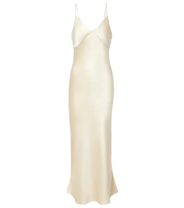 The Row Barika silk satin slip dress