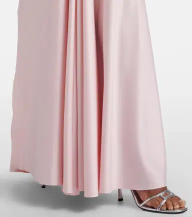 Solace London Rina satin and crêpe maxi dress | Thumbnail 6
