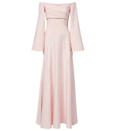 Solace London Rina satin and crêpe maxi dress | Thumbnail 1