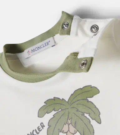 Moncler Enfant Baby logo printed cotton-blend T-shirt | Thumbnail 3