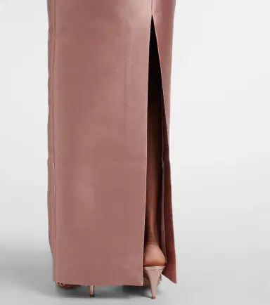 Solace London Lucille strapless satin gown | Thumbnail 6