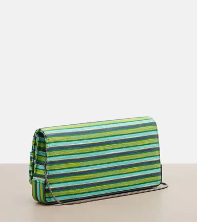 Manolo Blahnik Maygot Small striped clutch | Thumbnail 2