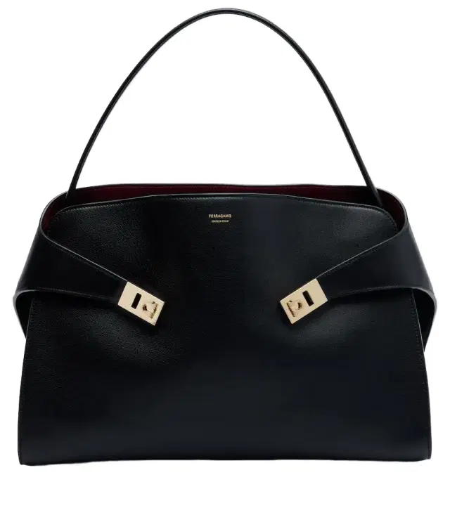 Hug Large leather shoulder bag