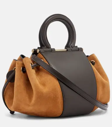Ferragamo Gancio Small suede bucket bag | Thumbnail 3