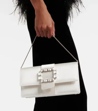 Manolo Blahnik Maycapjou embellished satin clutch | Thumbnail 5