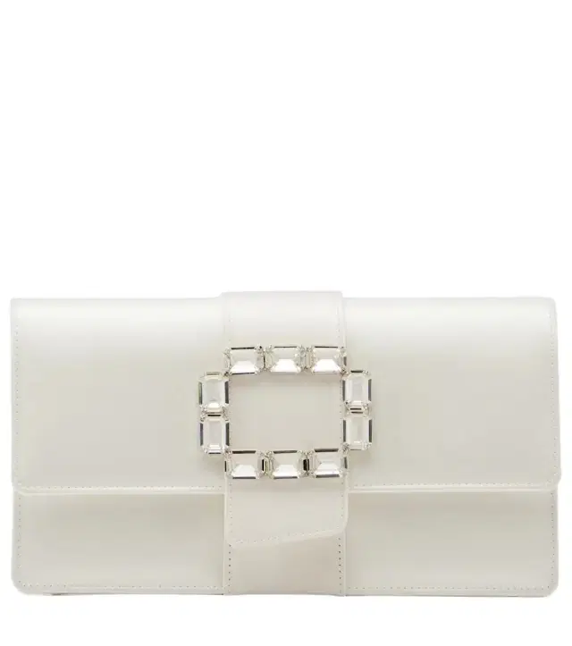 Manolo Blahnik Maycapjou embellished satin clutch