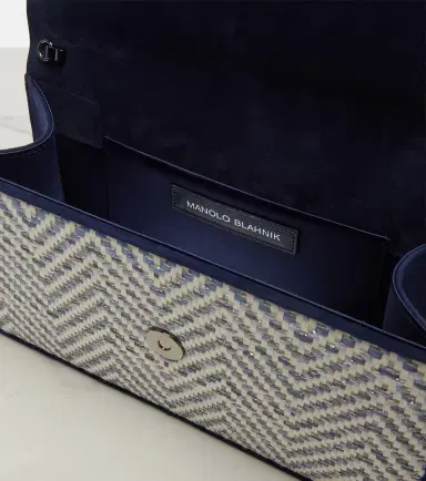 Manolo Blahnik Capripla raffia clutch | Thumbnail 2
