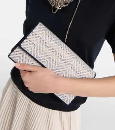 Manolo Blahnik Capripla raffia clutch | Thumbnail 6