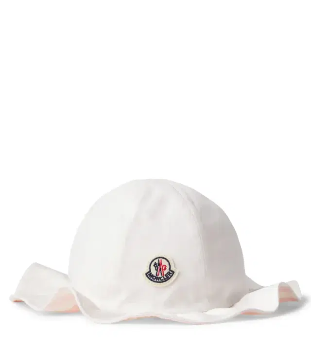 Baby logo ruffled cotton hat