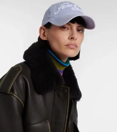 Acne Studios Logo denim baseball cap | Thumbnail 4 Acne Studios Logo denim baseball cap | Thumbnail 4
