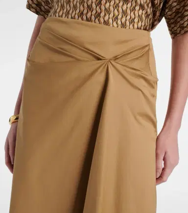 Max Mara Paggi cotton-blend satin midi skirt | Thumbnail 5 Max Mara Paggi cotton-blend satin midi skirt | Thumbnail 5