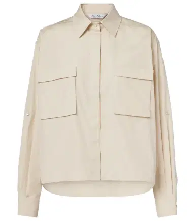 Max Mara Tenue cotton poplin shirt | Thumbnail 1 Max Mara Tenue cotton poplin shirt | Thumbnail 1