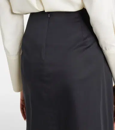 Max Mara Paggi gathered cotton-blend midi skirt | Thumbnail 3 Max Mara Paggi gathered cotton-blend midi skirt | Thumbnail 3