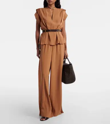 Max Mara Crêpe wide-leg pants | Thumbnail 4