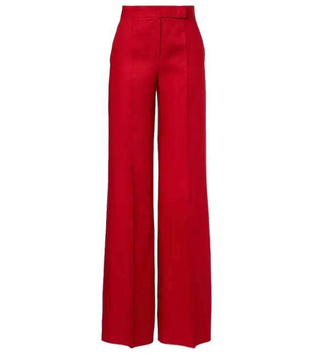 Max Mara Badesse linen wide-leg pants