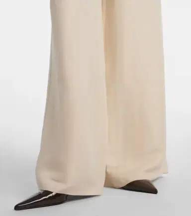 Max Mara Oro linen and silk wide-leg pants | Thumbnail 4