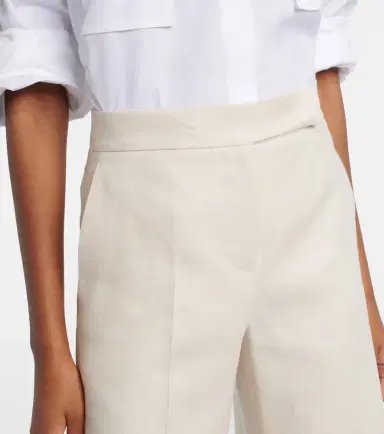 Max Mara Badesse high-rise linen wide-leg pants | Thumbnail 4