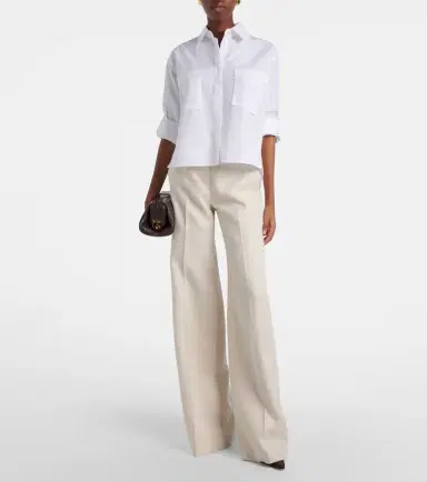 Max Mara Badesse high-rise linen wide-leg pants | Thumbnail 6