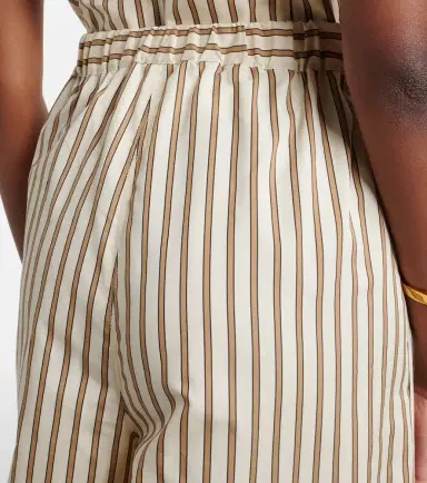 Max Mara Striped cotton and silk wide-leg pants | Thumbnail 5 Max Mara Striped cotton and silk wide-leg pants | Thumbnail 5