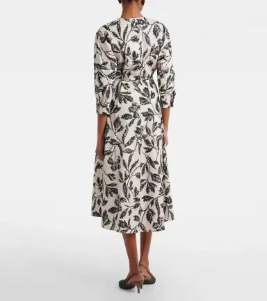Max Mara Camino printed cotton wrap dress | Thumbnail 3