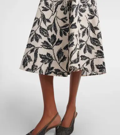 Max Mara Camino printed cotton wrap dress | Thumbnail 4