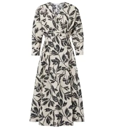Max Mara Camino printed cotton wrap dress | Thumbnail 1