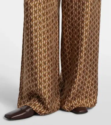 Max Mara Clarino printed silk twill palazzo pants | Thumbnail 2