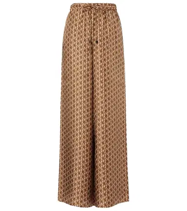 Max Mara Clarino printed silk twill palazzo pants | Thumbnail 1