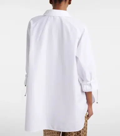 Max Mara Adorni oversized cotton poplin shirt | Thumbnail 4 Max Mara Adorni oversized cotton poplin shirt | Thumbnail 4