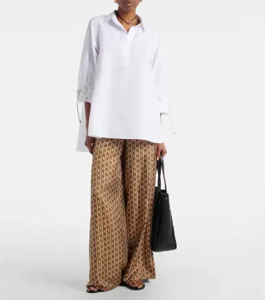 Max Mara Adorni oversized cotton poplin shirt | Thumbnail 5 Max Mara Adorni oversized cotton poplin shirt | Thumbnail 5